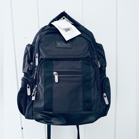 NWT Penguin Odell Collection Backpack / Black - Picture 10 of 16